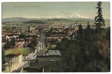 1908 Antique Postcard Portland Oregon Mount Hood Thoughtful Cursive Message Back picture