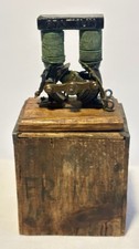 RARE 1880s Miniature FRANKLIN Electric Motor Dynamo Bipolar Generator w/Rare Box picture