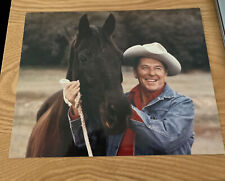 RONALD REAGAN PHOTO, with his Horse, 