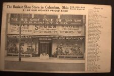 Historical postcard, G.R. Kinney Shoe Store, 1917 Columbus Ohio picture