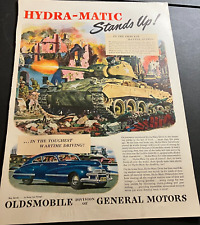 WW2 1940s Oldsmobile Hydra-Matic M-24 Tank - Vintage Original Print Ad Wall Art picture