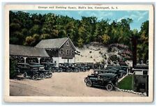 c1910 Garage Parking Space Hall's Inn Centerport Long Island New York Postcard picture