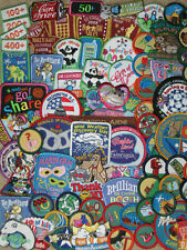 BRAND NEW Vintage Girl Scout Lot of (10) Brownie Patches Badges Troop Sash NOS picture