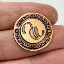 Celebrating 15 Years of Liver Transplantation Lapel Pin Medical Specialist Badge picture