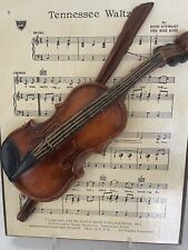  Musical Theme Tennessee Waltz with Violin  Plaque Vintage  MusiTheme Plak USA picture