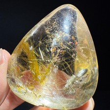 336Ct Heal Rare Clear Natural color Rutile Crystal Quartz Reiki Specimen pendant picture