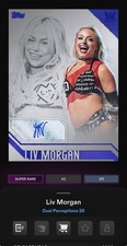 [DlGITAL CARD] TOPPS SLAM DUAL PERCEPTIONS S1 SR LIV MORGAN BLUE SIGNATURE picture