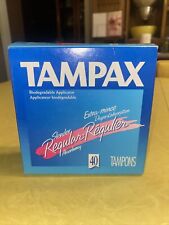 Vintage 1998 Tampax Tampons REGULAR  1 pack of 40 -NOS- Movie Prop picture