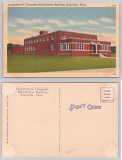University of Tennessee Dehydration Building Knoxville TN Linen Postcard Tichnor picture