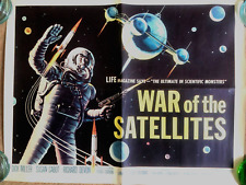 Original - 50s Sci-Fi Poster -  War of the Satellites - R Corman  US - V Good picture