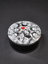 Tiffany&Co. Andre Agassi Trinket Box Black Heart Unity Charity Porcelain 4” 2003 picture