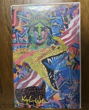 🐍SNAKE SKIN🐍 Kyle Willis Signed Statue of Liberty 🗽 COA  LIMITED 10 Only picture
