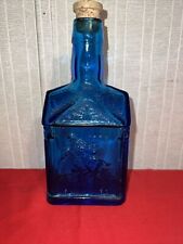 Vintage Cobalt Blue Bottle Wheaton NJ Glass Paul Revere 1775 w/ Eagle picture