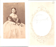 Isabella de Bourbon, Princess of Asturias Vintage CDV Albumen Business Card  picture