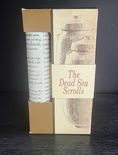 The DEAD SEA SCROLLS Replicas: One Scroll and Jar, plus Booklet -Israel Muse🟦 picture
