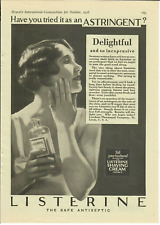 1928 Listerine Vintage Print Ad The Safe Antiseptic Astringent Delightful picture