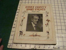 nov 1923 ESSEX COUNTY SPORT EVENTS who's who -- 48pgs VOLUME 1, #1 picture