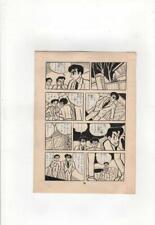 Z3077 Who Is the Culprit? 1950s Original Japan Manga Comic Art Page picture