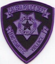 CALERA OKLAHOMA End Domestic Violence POLICE PATCH picture