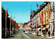 VTG 1980s - Main Street Towards The Royal Palace - Oslo Norway Postcard (Posted) picture