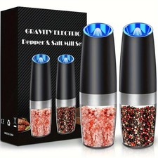 2-Pack Gravity Electric Salt & Pepper Grinders picture