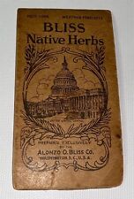 Rare Antique American Bliss Native Herbs Advertising Notebook US Capitol 1906 picture