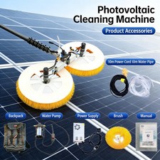 Double Head Solar Panel Cleaning Machine Retractable Photovoltaic Panels Brush picture