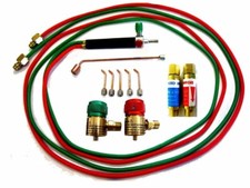 Jewelers Little Torch w/Regulators, Flash Arrestors, Rosebud & 5 tips Smith TYPE picture
