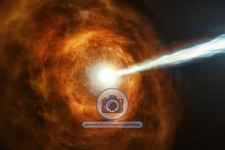GAMMA RAY BURST IN DISTANT BRIGHT GALAXY 4X6 PHOTO picture
