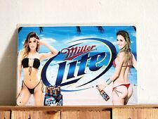 New  Miller Lite Beer Tin Metal Sign  Man Cave Bar Decor Wall Art  Sign picture