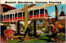 1960s Tampa, Florida Postcard BUSCH GARDENS Skyrail Car / Parrots / Unused picture