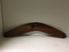 Vintage Wombat Australia Wooden Boomerang Hand Painted Just Displayed picture