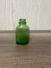 Vintage Green Glass Medicine Bottle DES PAT 92148 picture