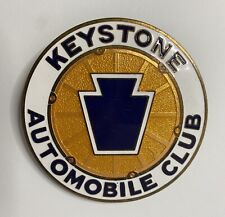 Vintage PA KEYSTONE AUTOMOBILE CLUB Porcelain License Plate Car Badge picture