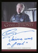 2021 Game of Thrones Iron Anniversary 2 Gwendoline Christie Inscription Auto picture