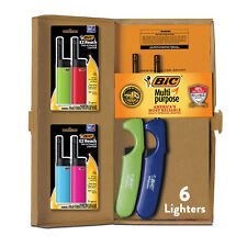 BIC Lighter Combination Pack, 4 Multi-Purpose and 2 EZ Reach, Assorted Colors picture