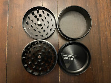 Space Case 63MM Spice Tobacco Herb Grinder -4 Piece- Black picture