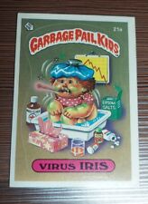 21a * Virus Iris Matte back OS1 GPK Series 1 Garbage Pail Kids 1985 USA First picture