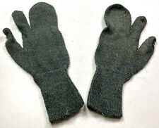 WWII GERMAN M31 WINTER WOOL TRIGGER FINGER MITTENS picture