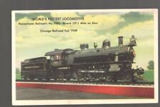 Railroad Postcard: World's Fastest Locomotive, Pennsylvania RR No. 7002 picture