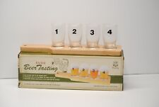Wembley Beer Tasting Set with 4 Glasses and Wooden Serving Board picture