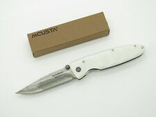 2010 Mcusta Seki Japan Basic White San Mai Damascus Steel Folding Pocket Knife picture