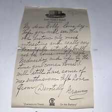 1935 Letterhead Fort Sumter Hotel on The Battery - Charleston SC South Carolina picture