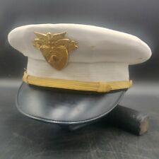 West Point USMA Cadet White Hat Cap Military Academy Made by Art Caps VIntage picture