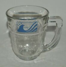 Nice CFC Combined Federal Campaign High End Clear GLASS Coffee Mug MINT HTF picture