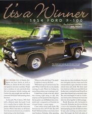 1954 FORD F-100 PICKUP 3 page COLOR Article picture