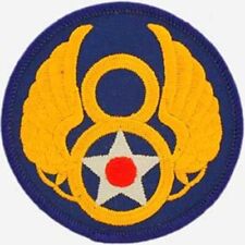 8th Air Force Embroidered Shoulder Patch, WWII Aviation, USAAF  PAT-0103 picture