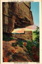 Scenic Opera Box Chimney Rock Formation Mountain Western North Carolina Postcard picture