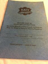 M-K-T / Katy Uniform code of Rules and Instructions 1979 picture