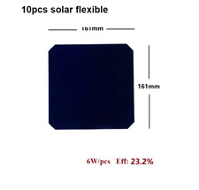 10pcs Monocrystalline Flexible Solar Cell For DIY Solar Panel 161mm Photovoltaic picture